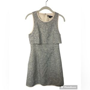 Armani Exchange Women’s Dress Tweed Sleeveless Side Pockets Faux Two Piece